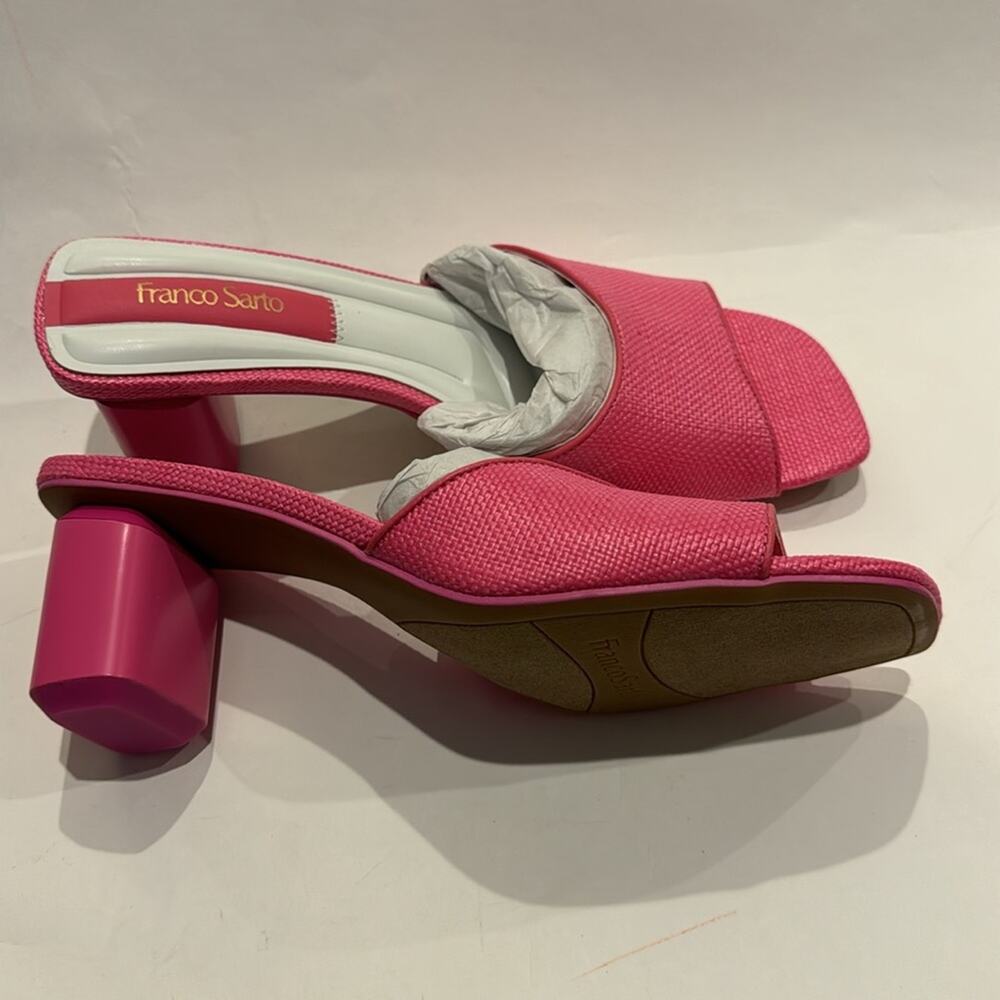 Franco Sarto NWT Linley block Heels in Pink size 8 - Picture 7 of 12
